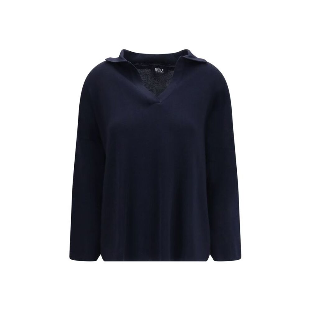 Ella Women Wool Polo Collar Sweater